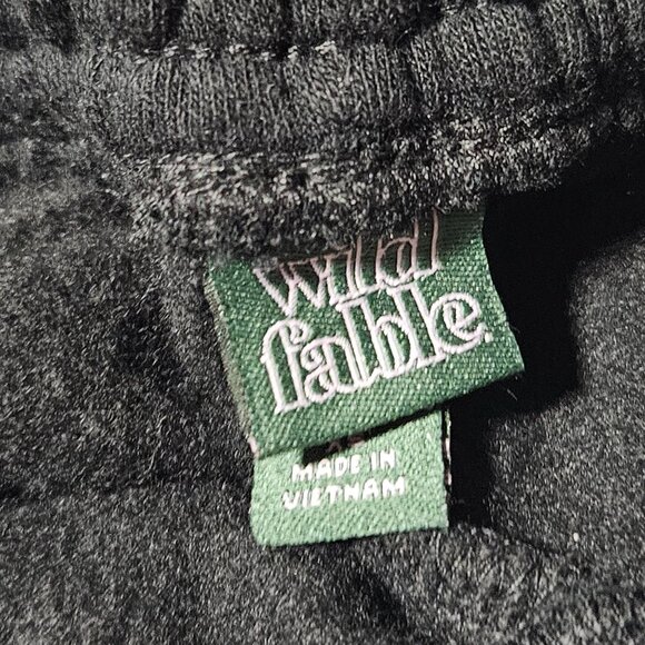 Wild Fable Fleece Shorts Womens XS Black Elastic Waist Drawstring Activewear - Picture 3 of 4
